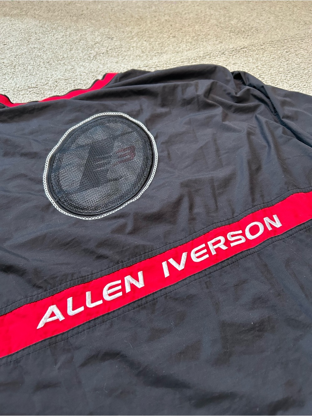 Limited Edition Allen Iverson Reebok The Answer Black Pullover Jacket Men’s 3XL